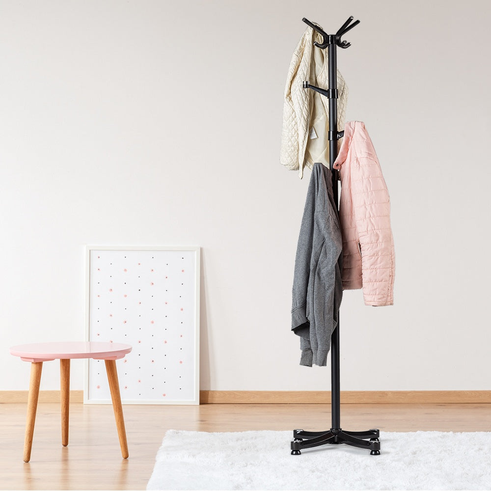 Standing clothes hanger, black