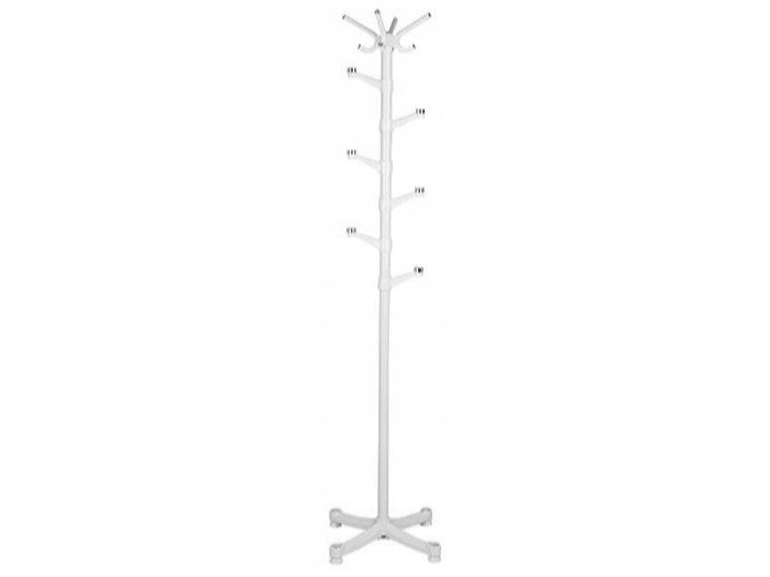 Standing clothes hanger, white