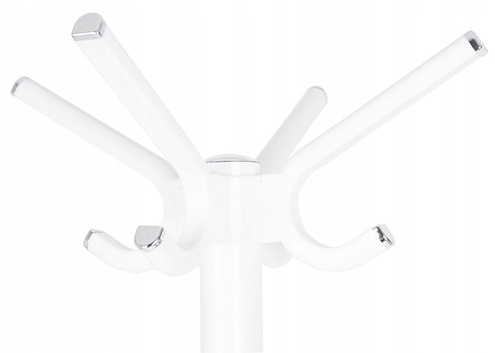 Standing clothes hanger, white
