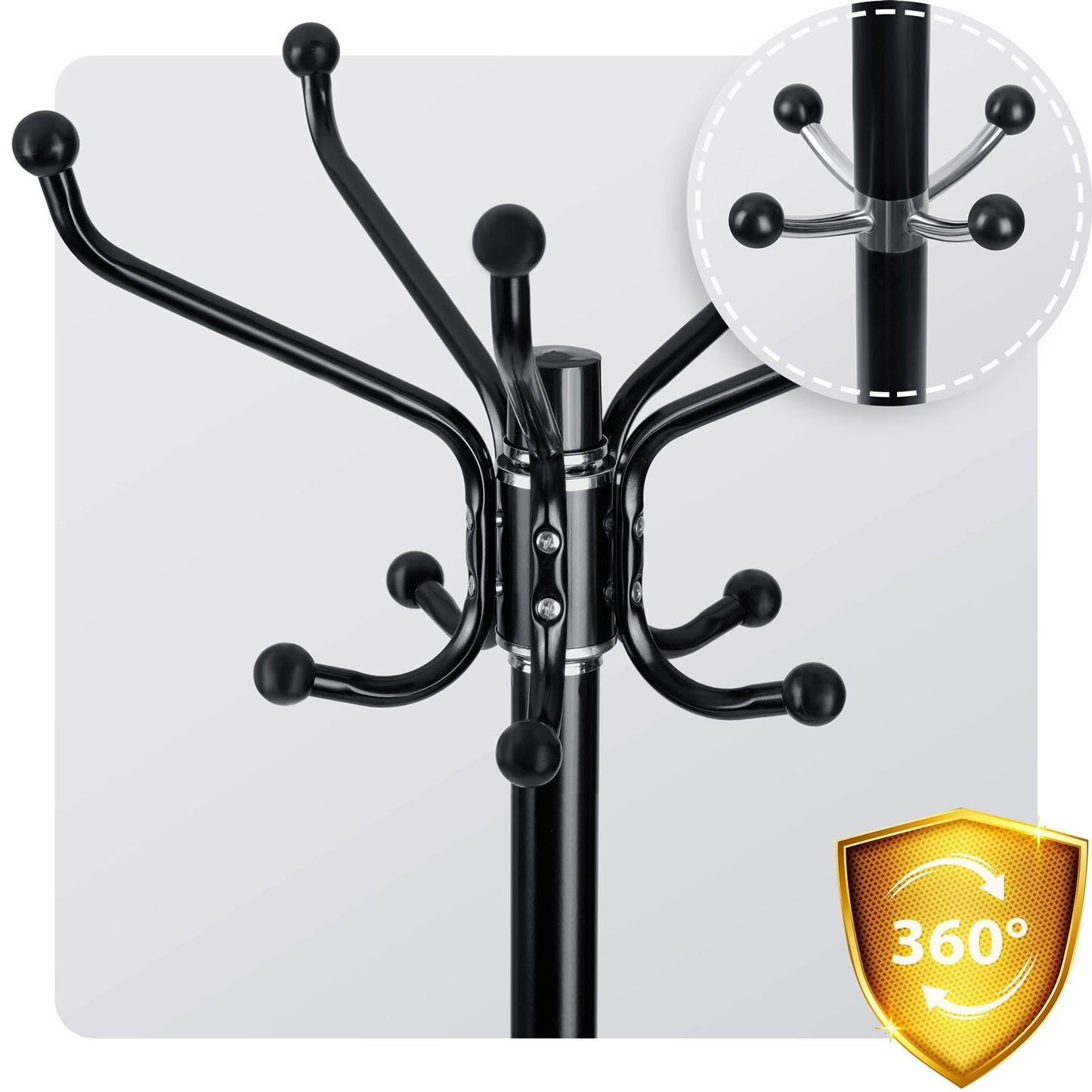Standing clothes rack with marble base Massido 684100