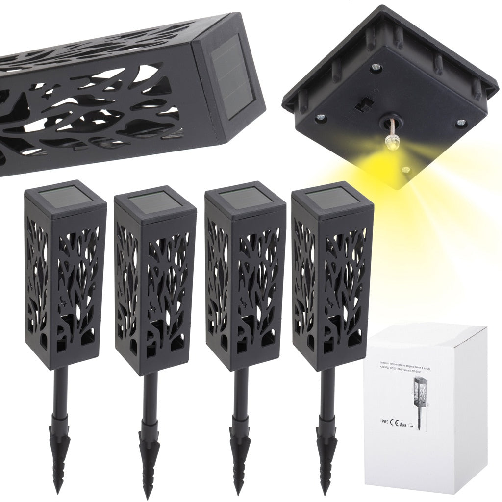 Standing solar lanterns decorative 4 pieces