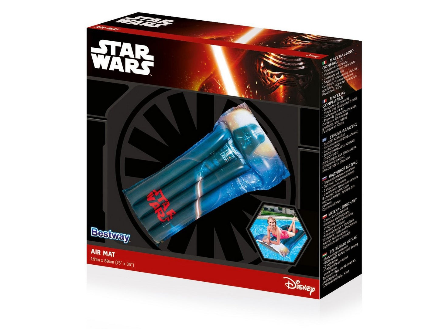 Star Wars inflatable mattress 191 x 81 cm Bestway 91202
