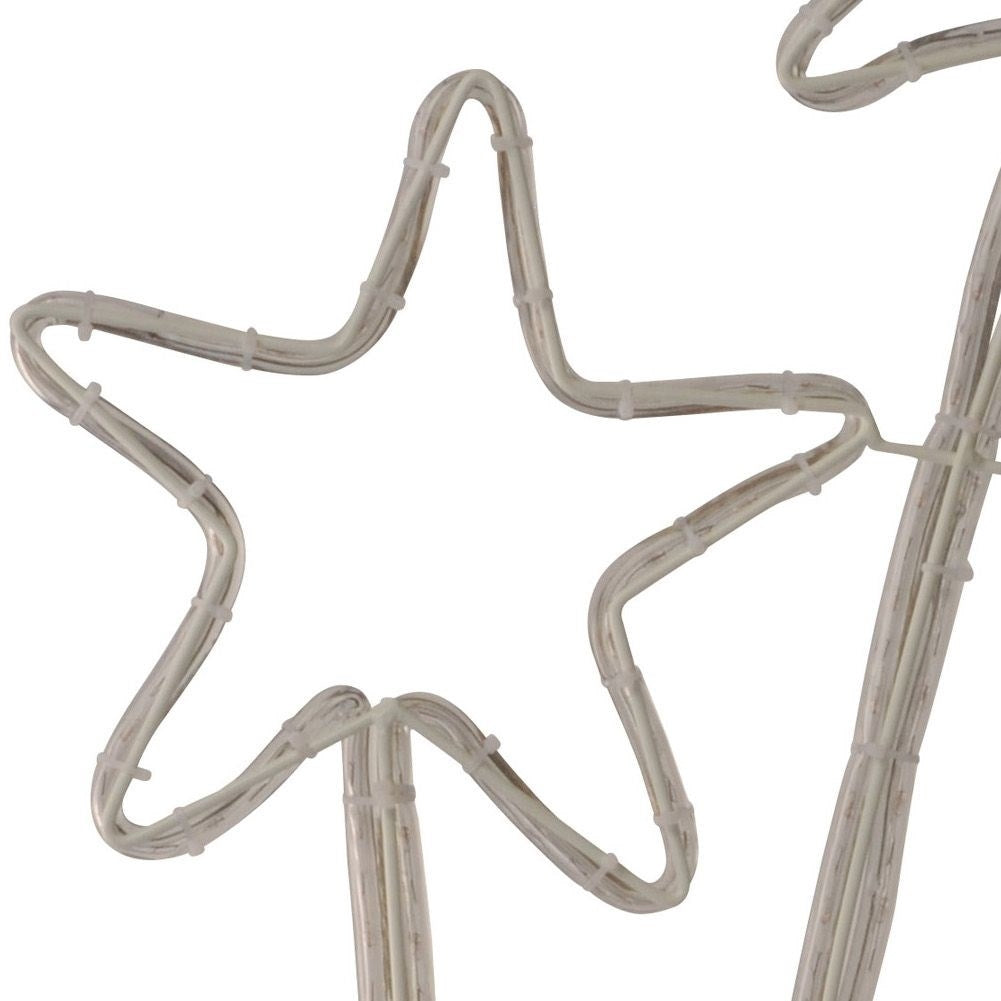 Star-shaped LED light string for Christmas decorationA fantastic decoration for Christmas. This LED string light looks wonderful in front of the house, office or in the garden.