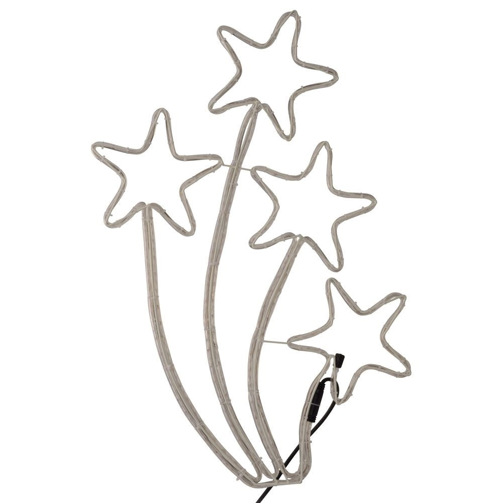 Star-shaped LED light string for Christmas decorationA fantastic decoration for Christmas. This LED string light looks wonderful in front of the house, office or in the garden.
