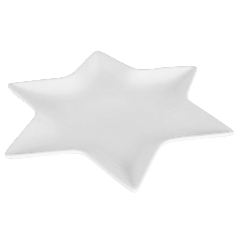 Star-shaped White Porcelain Tableware for Festive Holidays