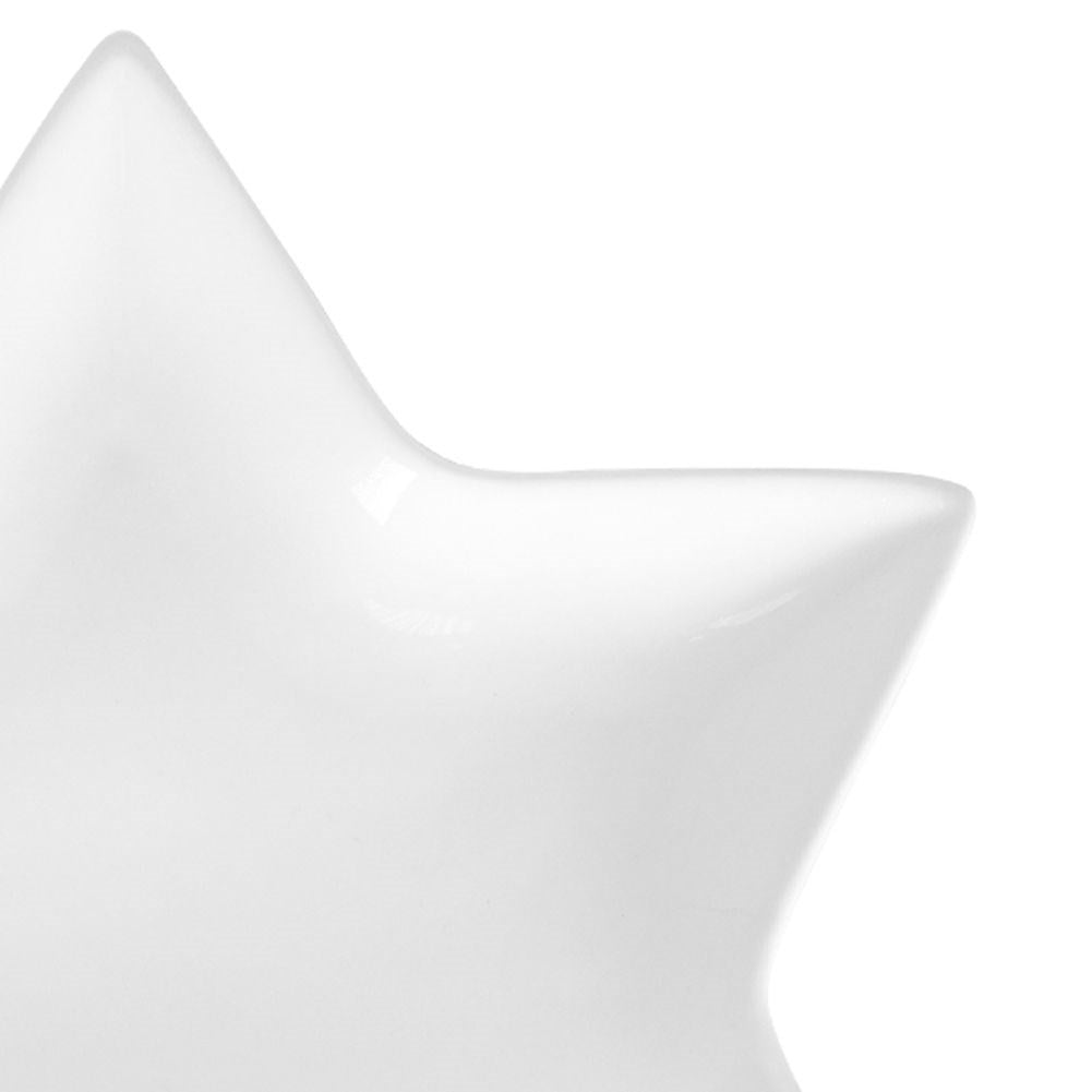 Star-shaped White Porcelain Tableware for Festive Holidays