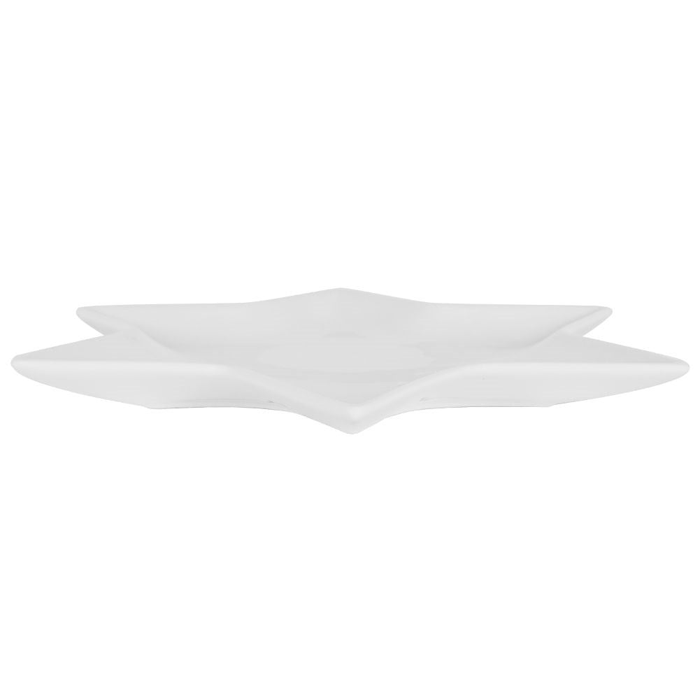 Star-shaped White Porcelain Tableware for Festive Holidays