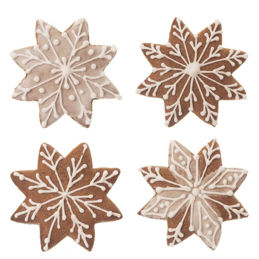 Star-shaped cookie tin in stainless steel for perfect gingerbread cookies