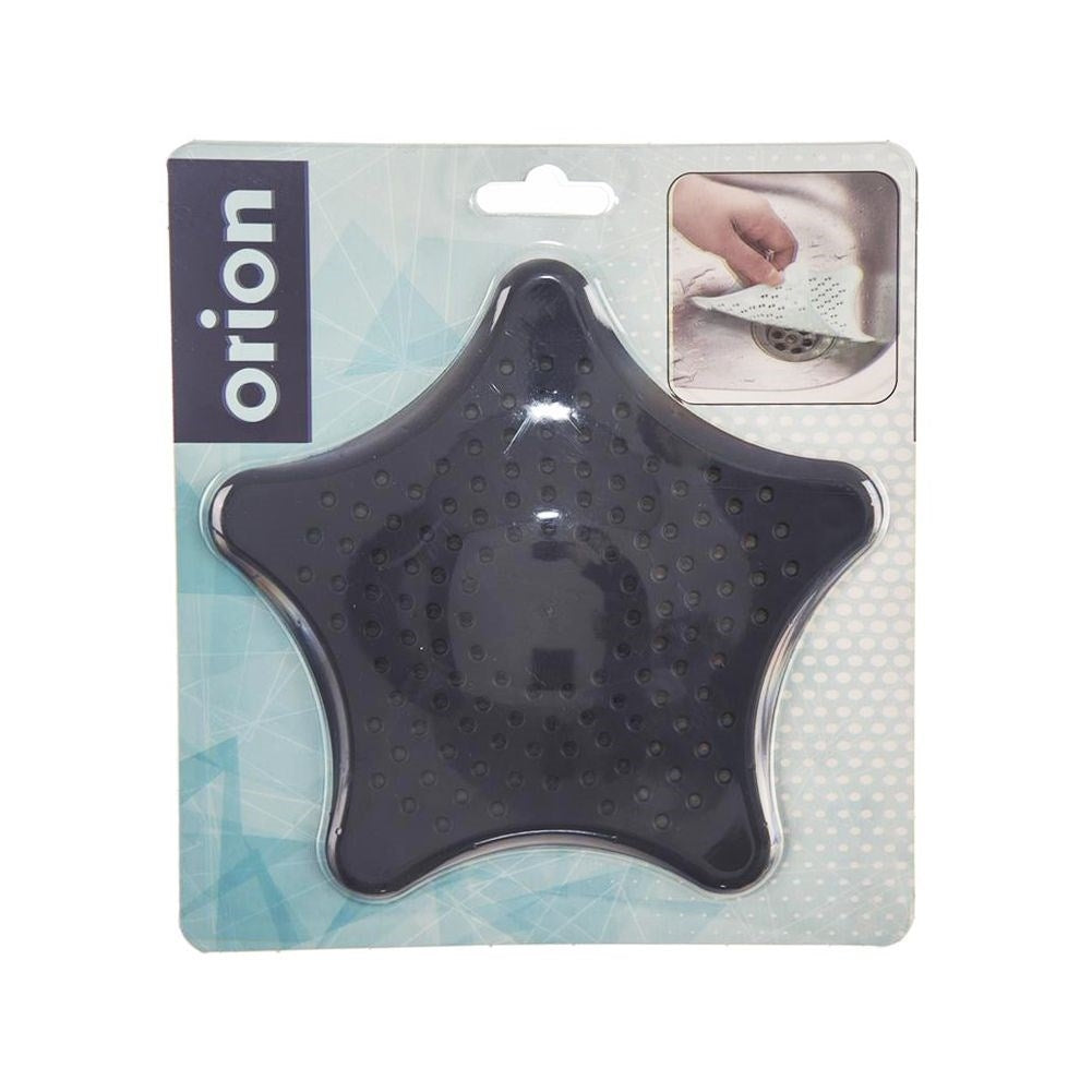 Star-shaped dish strainer with suction cups for easy cleaning