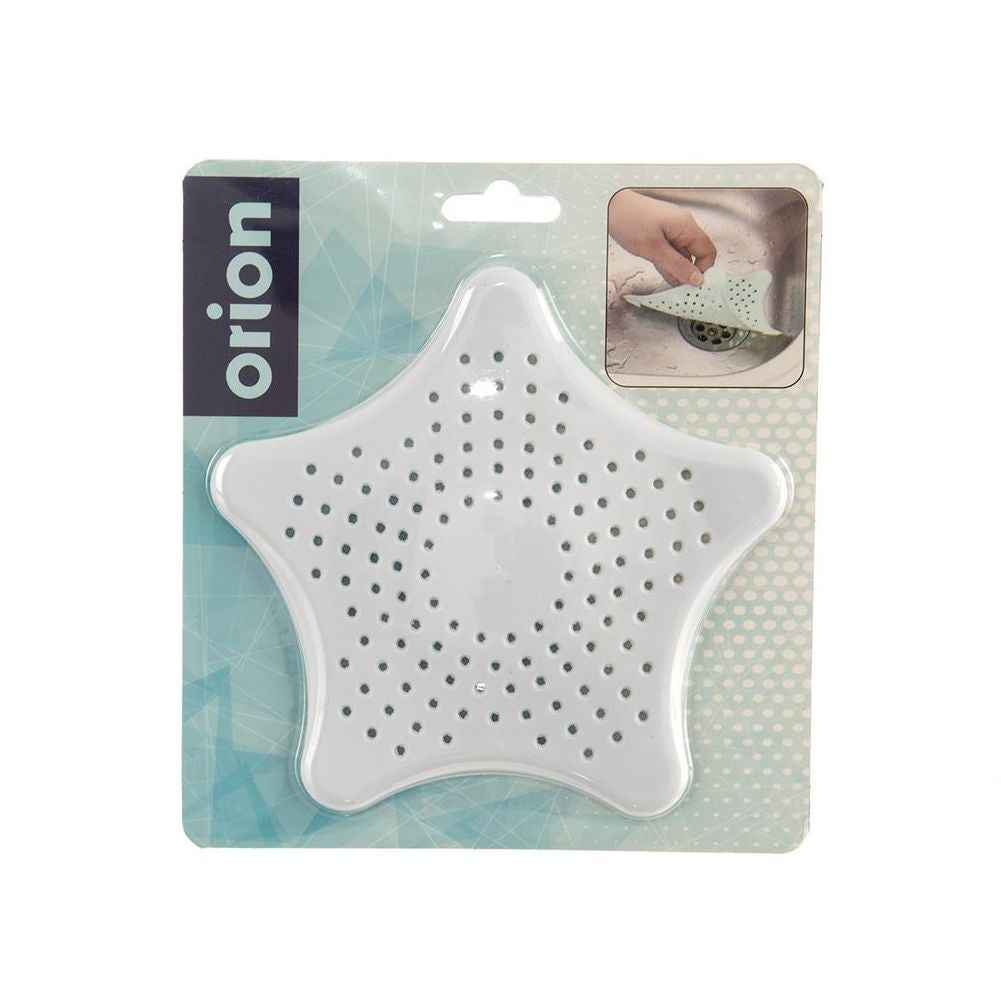 Star-shaped strainer for sinks with suction cups