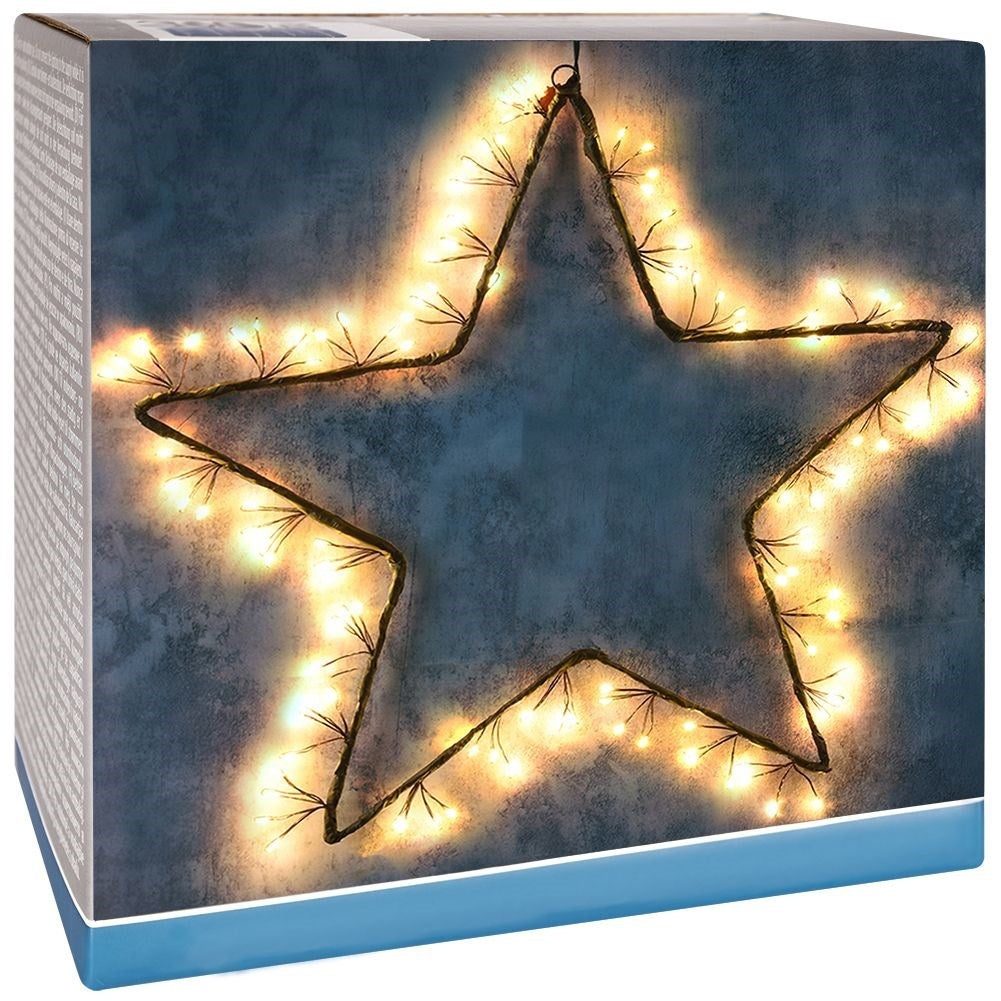 Star with 120 LED lights for indoor/outdoor Christmas decoration