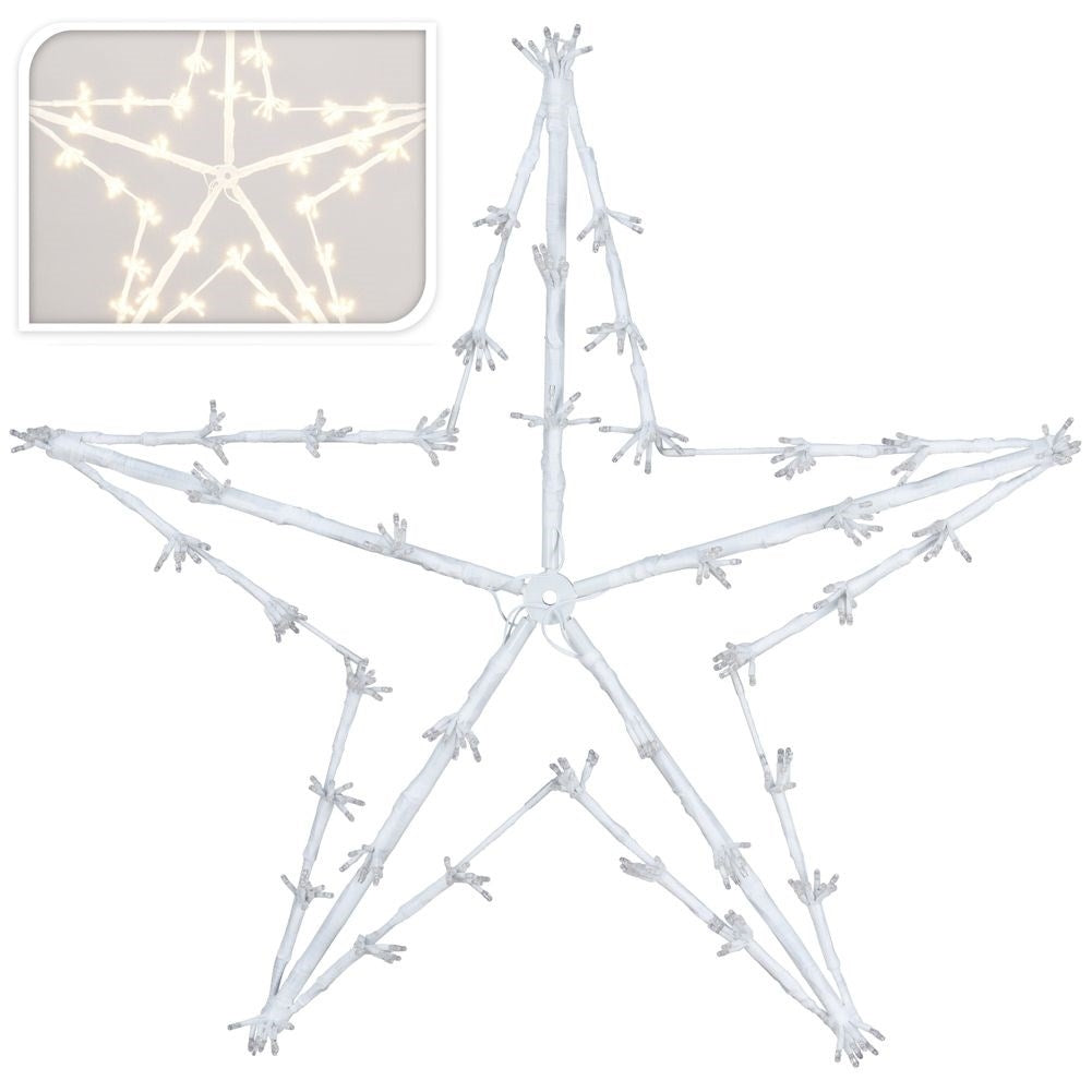 Star with 320 LED lights for indoor and outdoor use