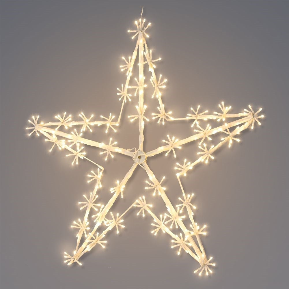Star with 320 LED lights for indoor and outdoor use