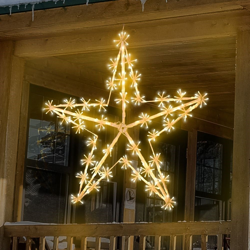 Star with 320 LED lights for indoor and outdoor use