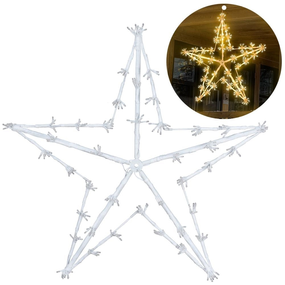Star with 320 LED lights for indoor and outdoor use