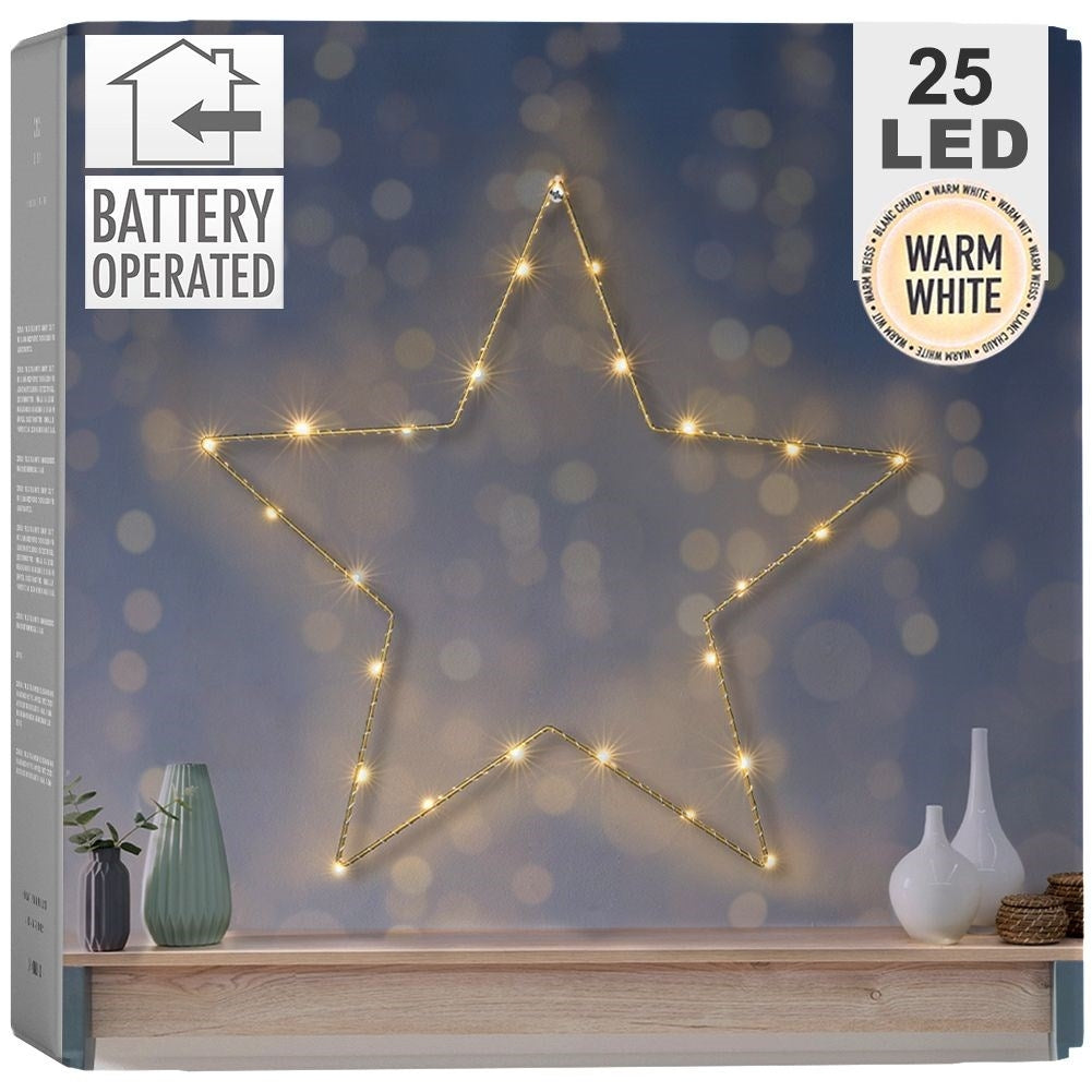 Star with LED lights - Elegant Christmas decoration