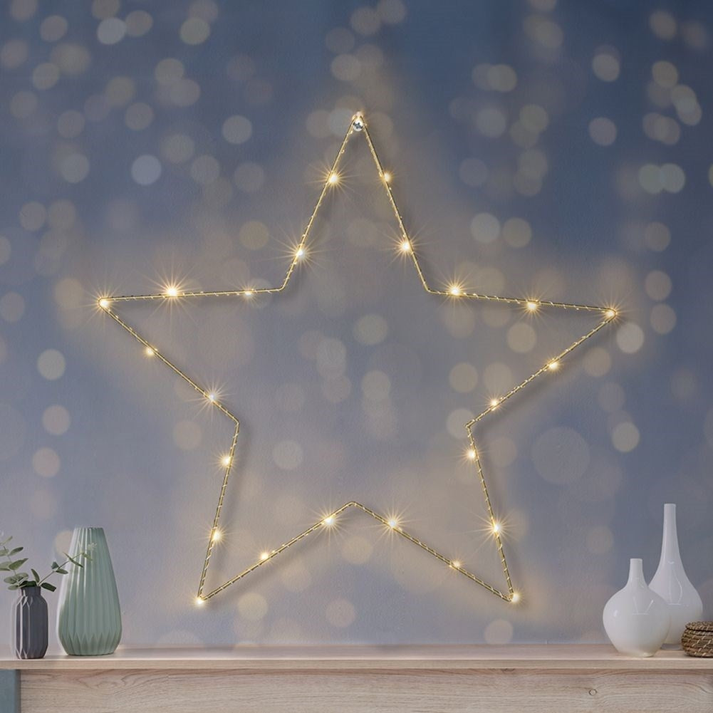 Star with LED lights - Elegant Christmas decoration