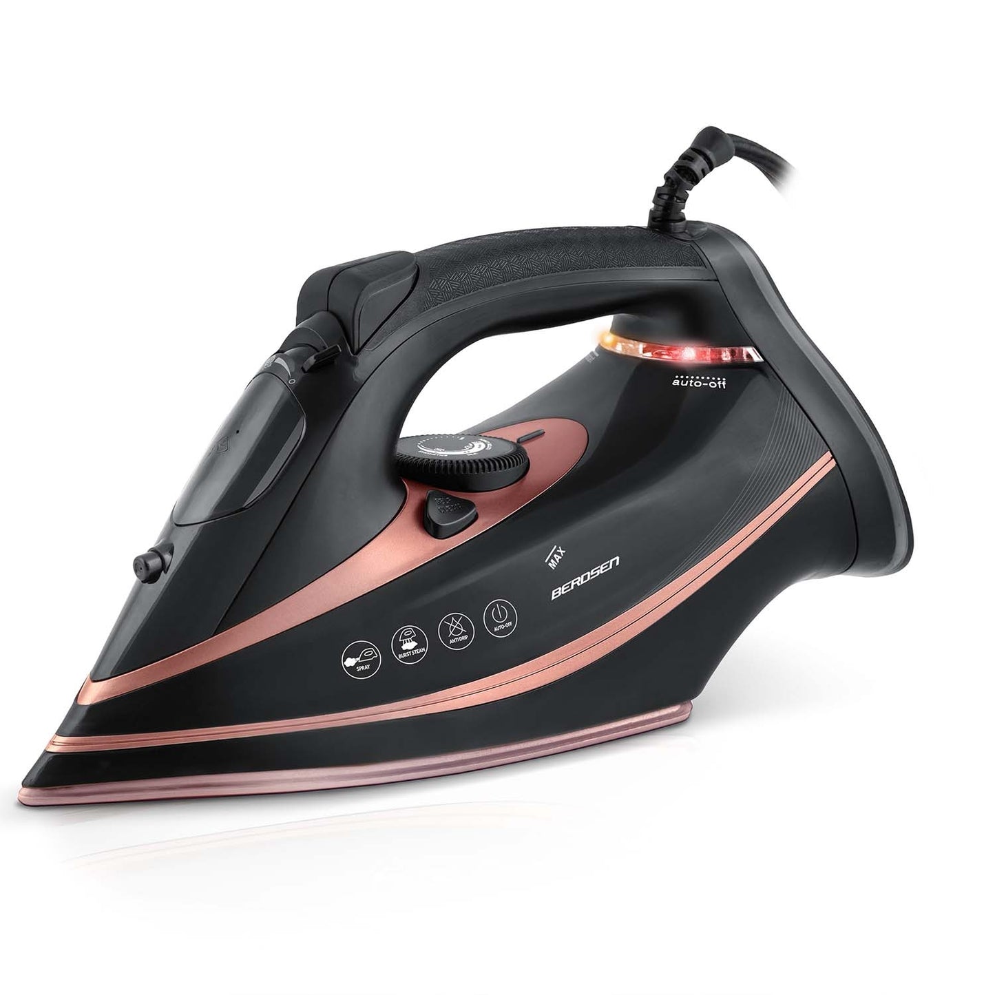 Steam Iron 3000W, Ceramic Soleplate, Vertical Steam