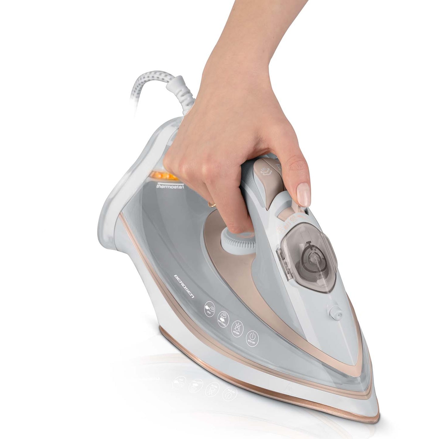 Steam Iron 3000W, Ceramic Soleplate, Vertical Steam