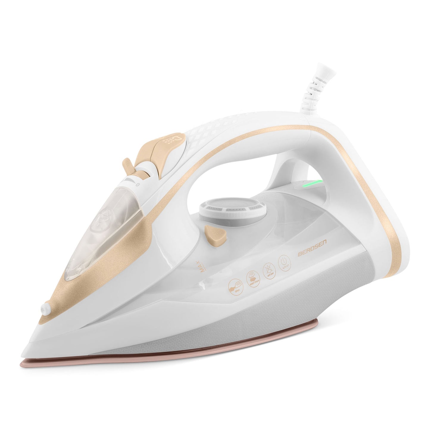 Steam Iron 3000W, Ceramic Soleplate, Vertical Use