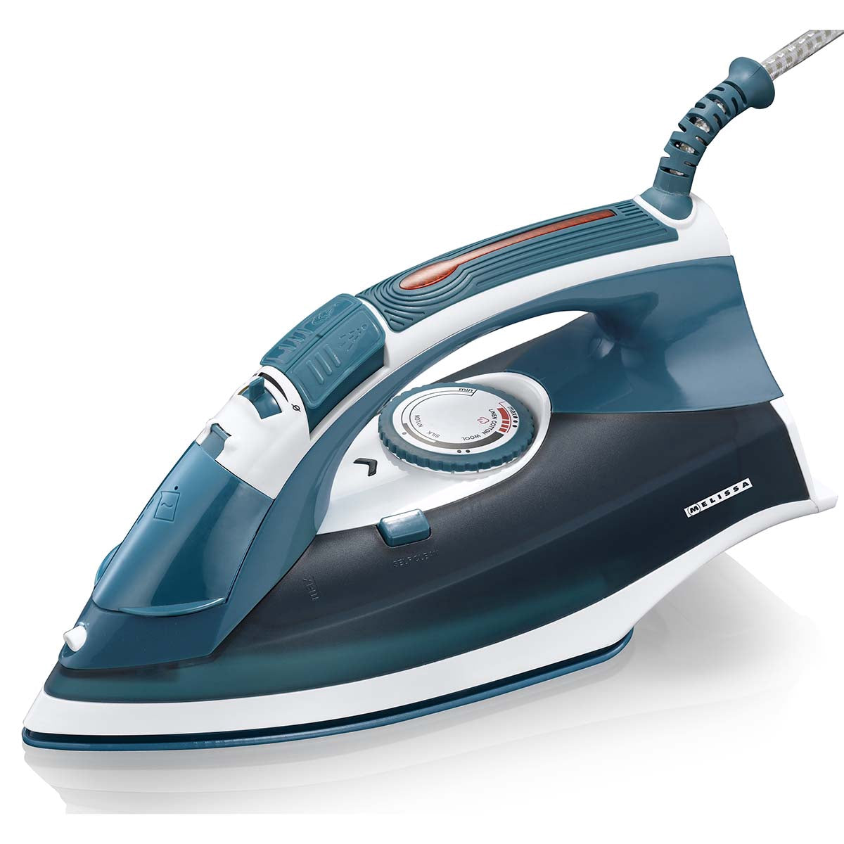 Steam Iron with Ceramic Soleplate, 2200W, Blue