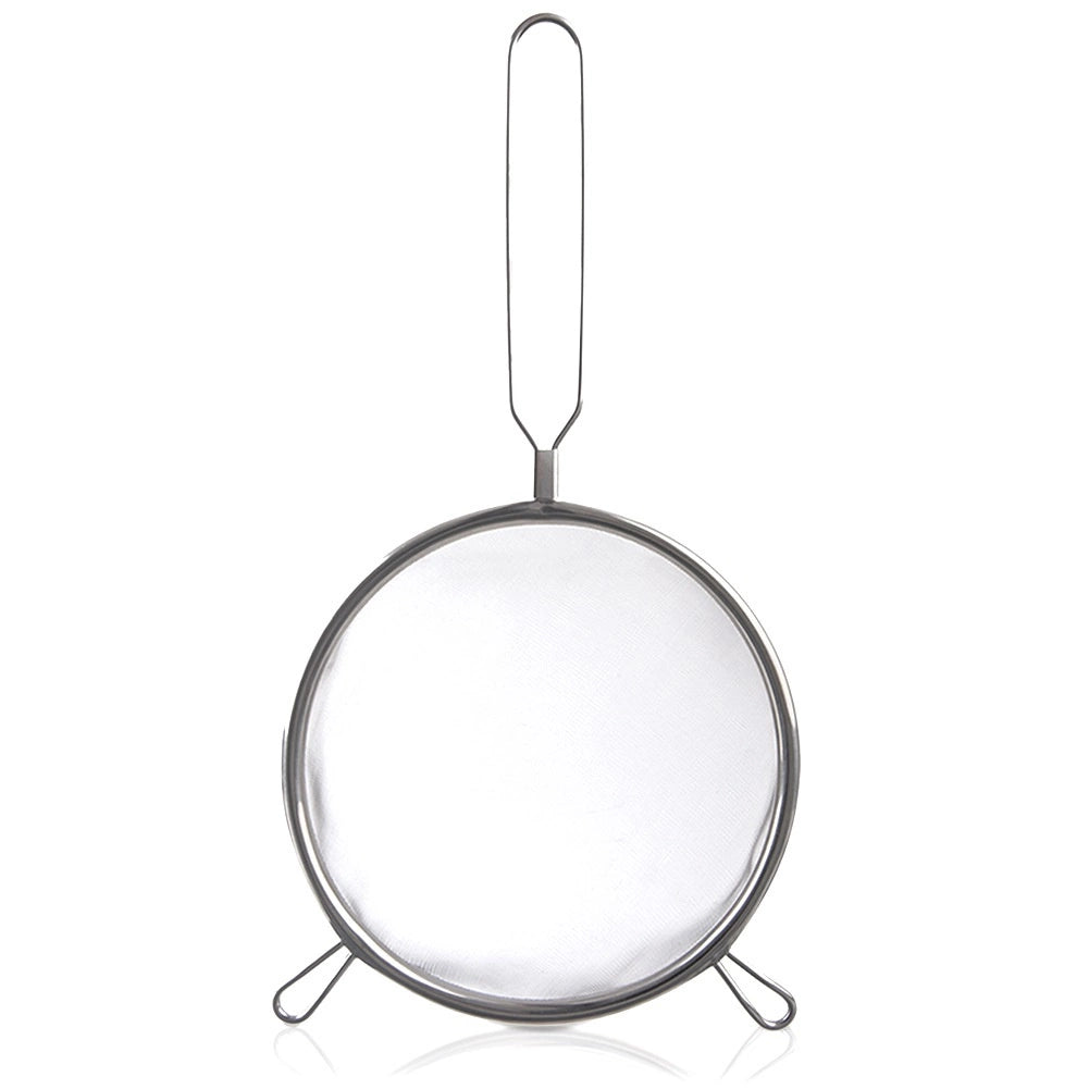 Steel Kitchen Strainer with Handle, 16 cm Diameter