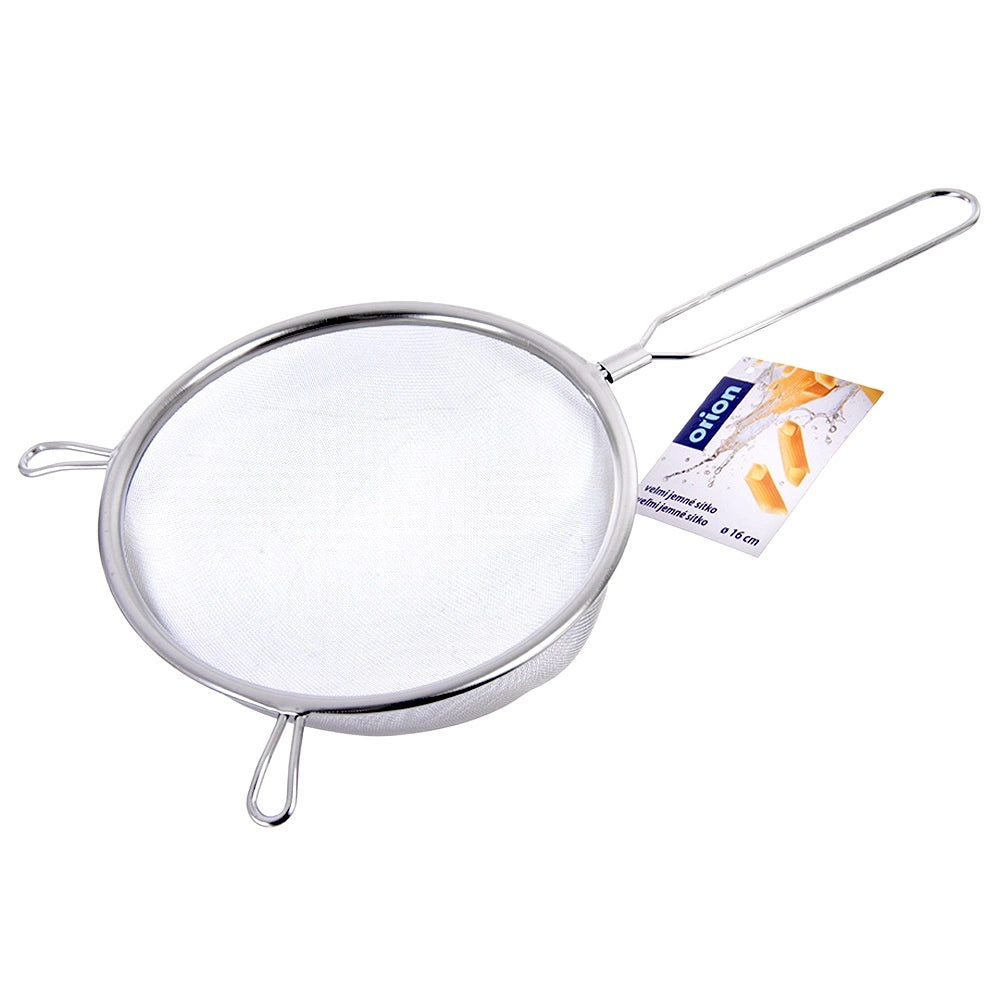 Steel Kitchen Strainer with Handle, 16 cm Diameter