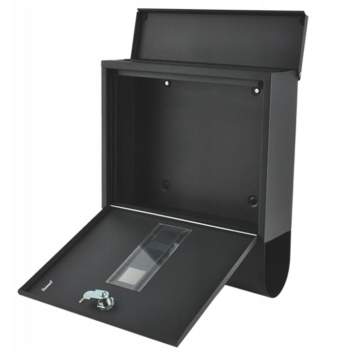 Steel Mailbox Letterbox anthracit with lock