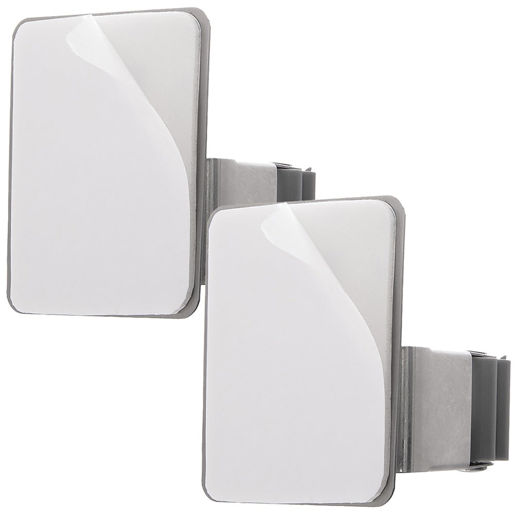 Steel Mop, Broom & Tool Holder, Self-Adhesive, 2-Pack