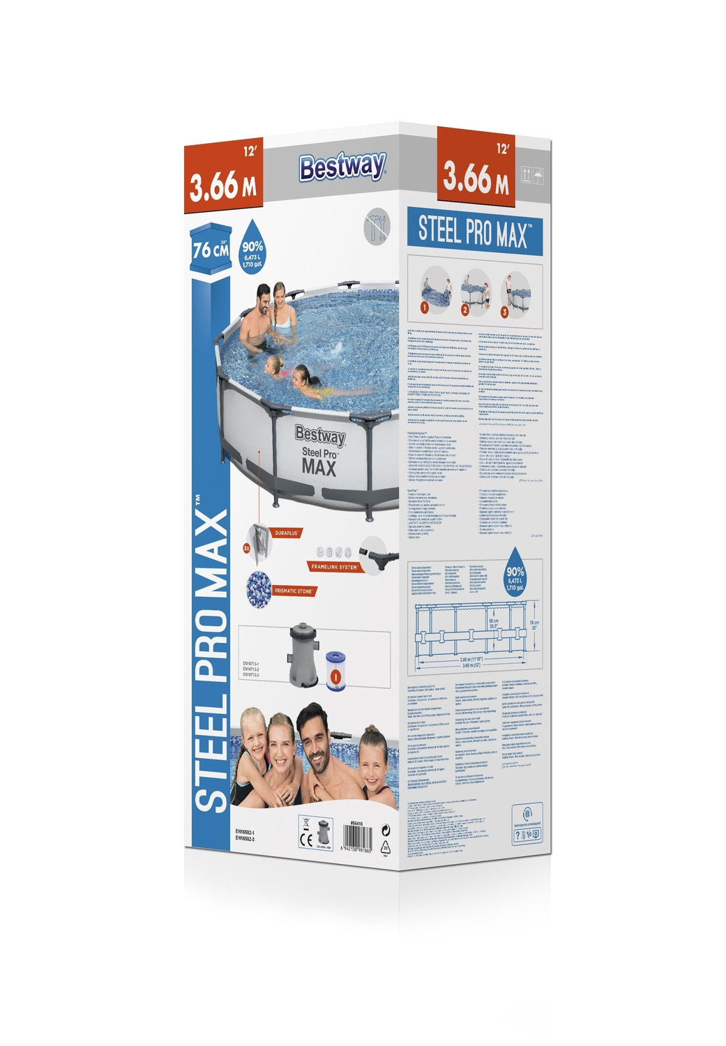 Steel Pro Max Pool Set 366 X 76 Cm