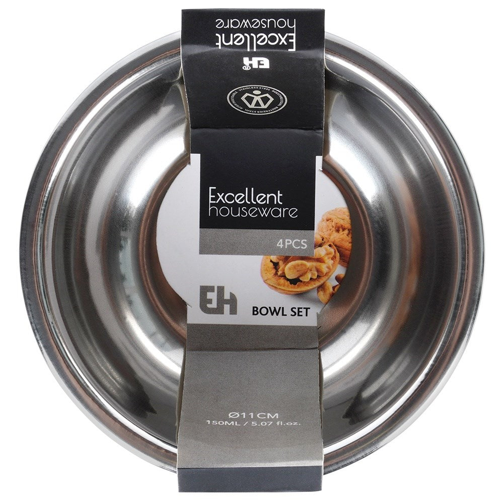 Steel bowls 250 ml 4 pcs.