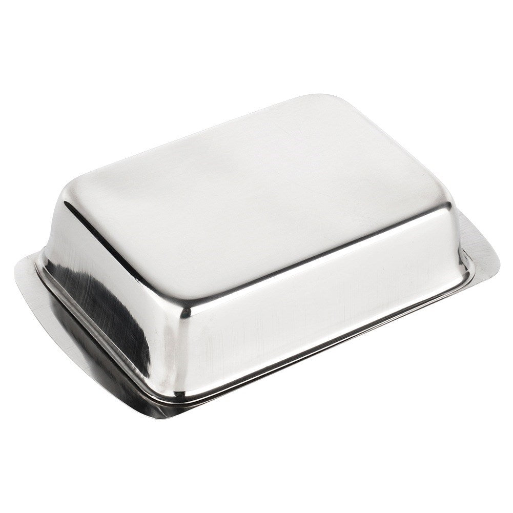 Steel butter dish