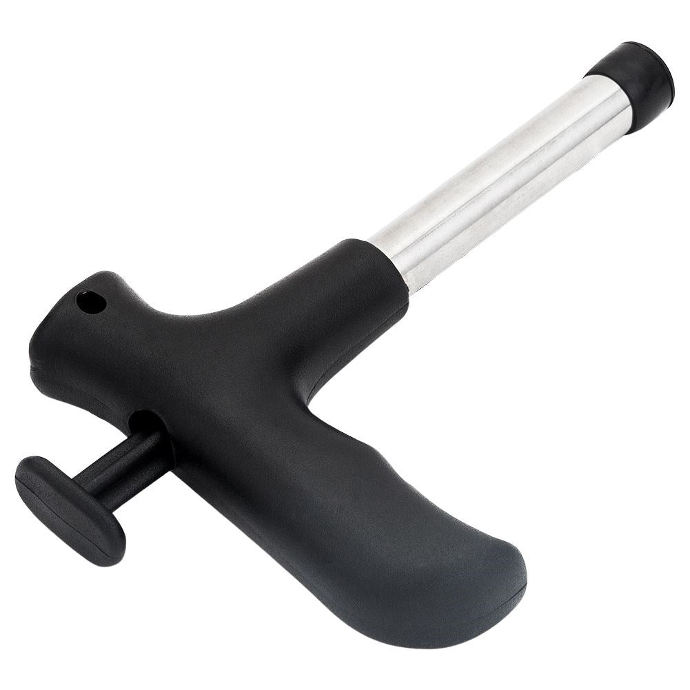 Steel coconut opener: Easy to use and clean