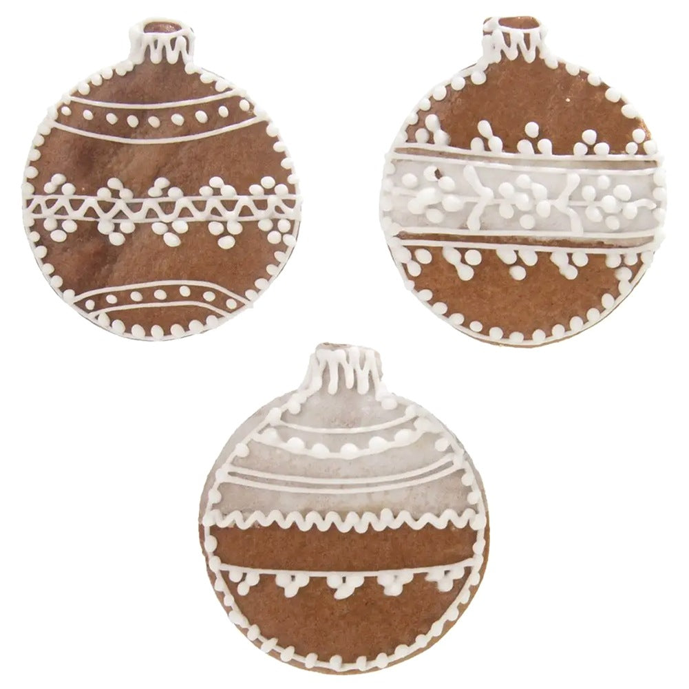 Steel cookie cutter bauble 7 cm
