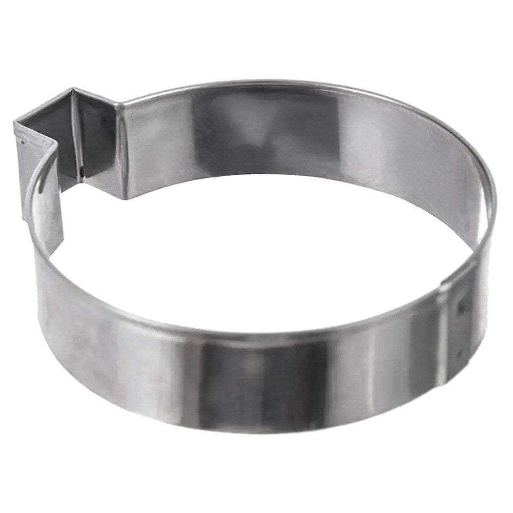 Steel cookie cutter bauble 7 cm