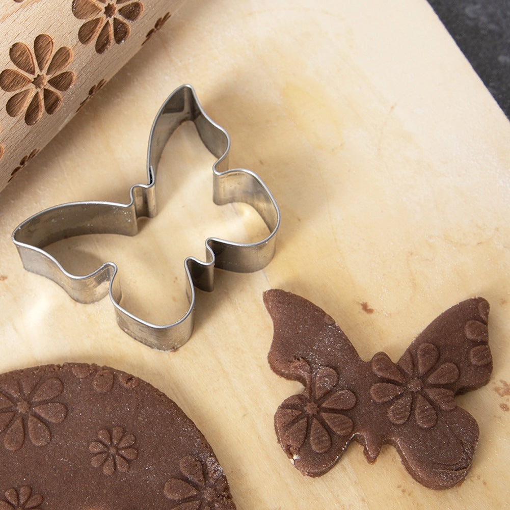 Steel cookie cutters bunny butterfly lamb 3 pcs.