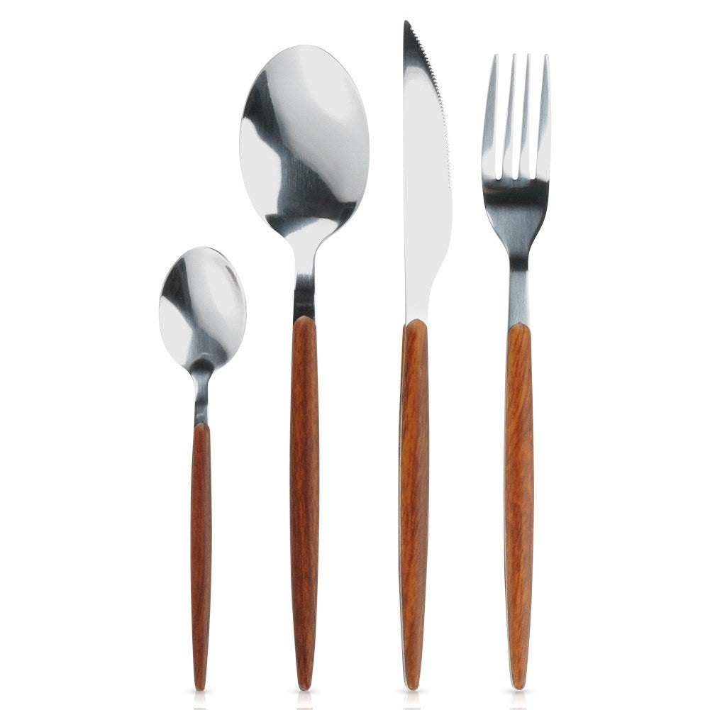 Steel cutlery set, 16 pieces