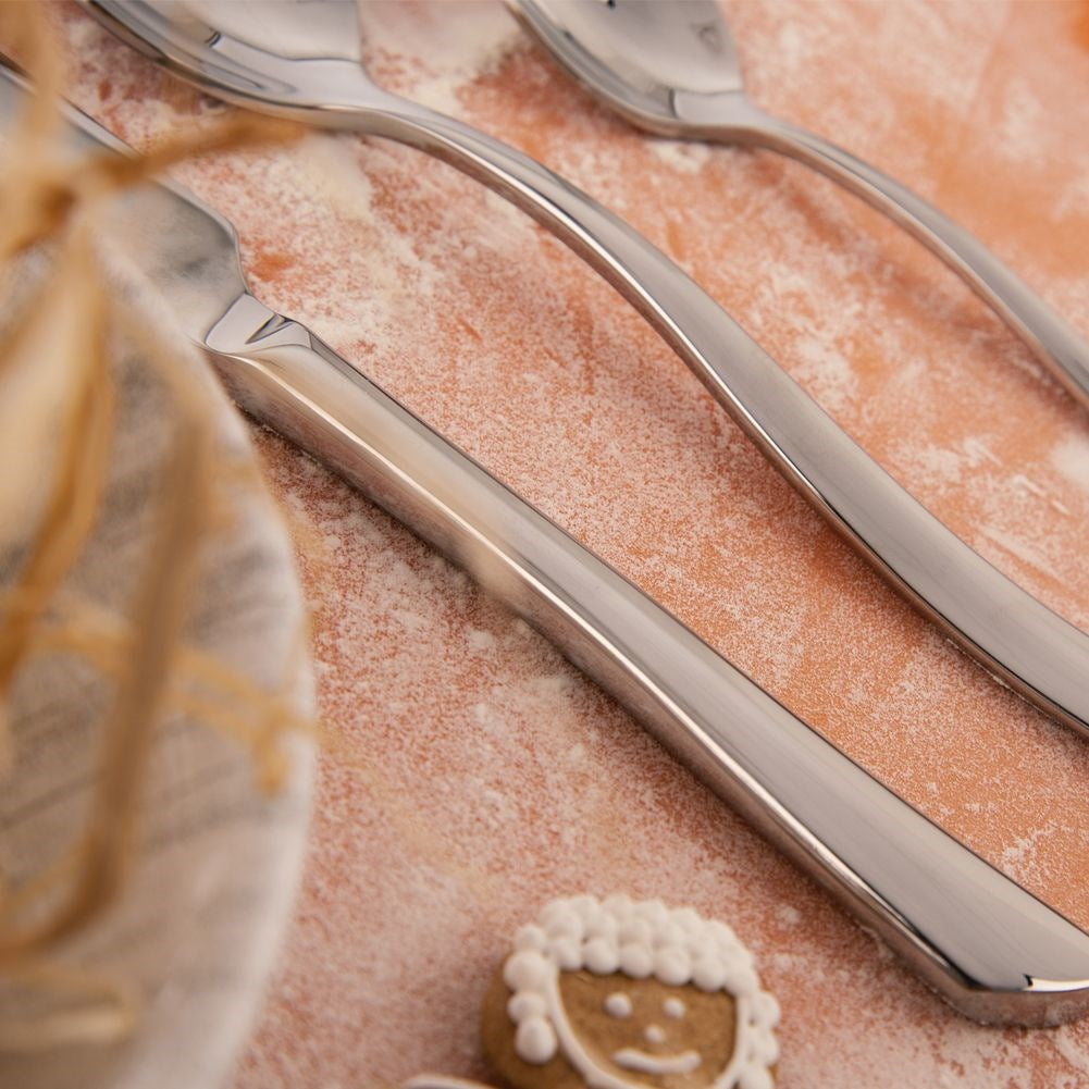 Steel cutlery set for 6 people, 24 pieces