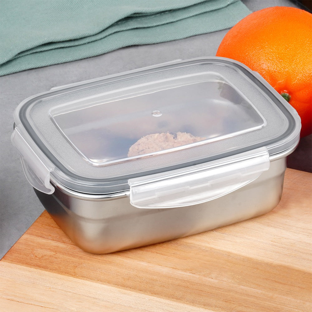 Steel food container with lid and seal 1.25 l