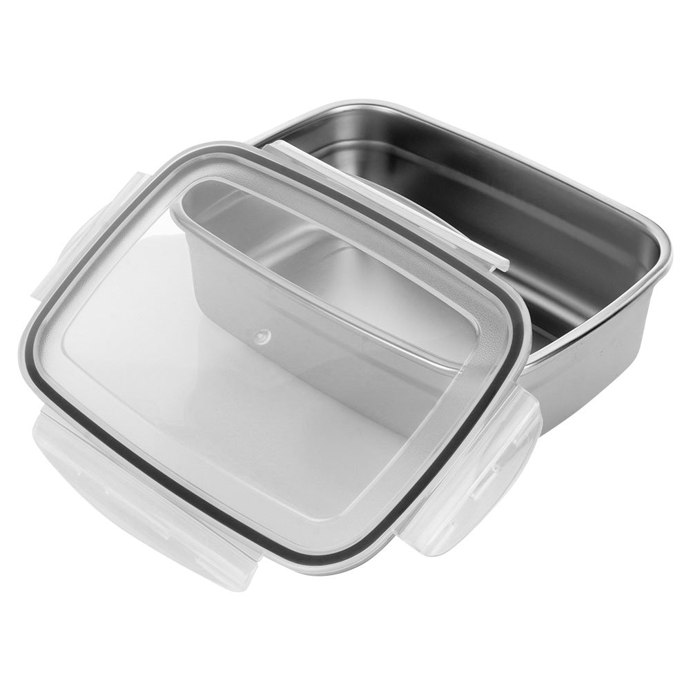 Steel food container with lid and seal 1.25 l