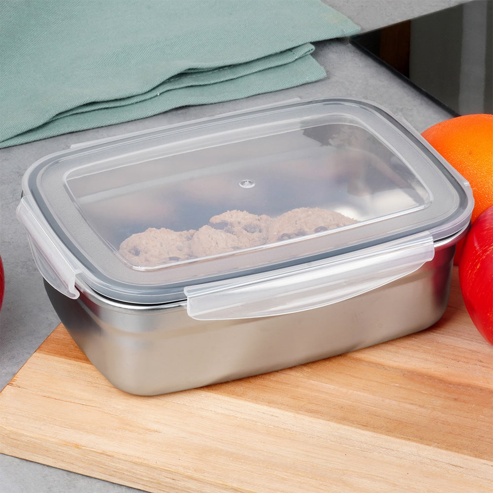 Steel food container with lid and seal 500 ml