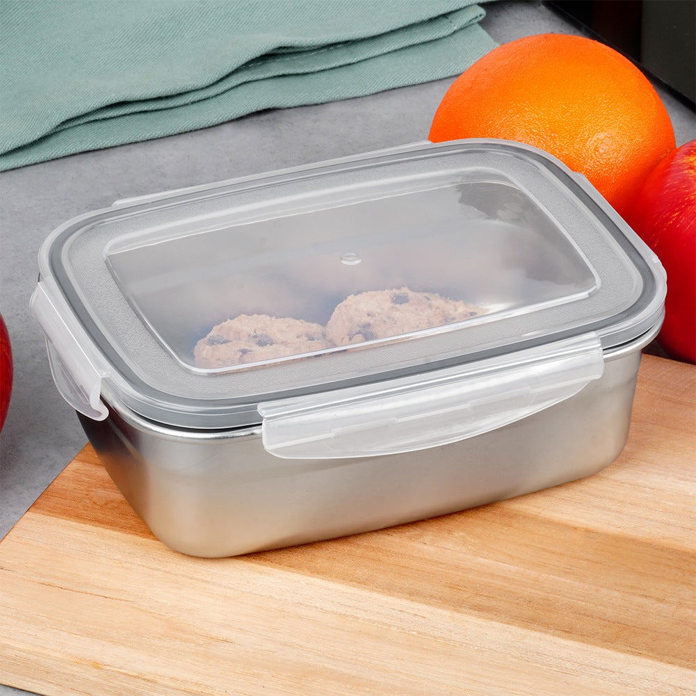 Steel food container with lid and seal 700 ml
