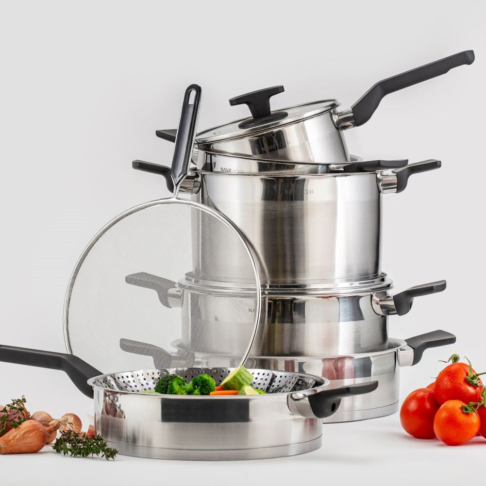 Steel frying pan with glass lid ACER 28 cm, 4.7 l