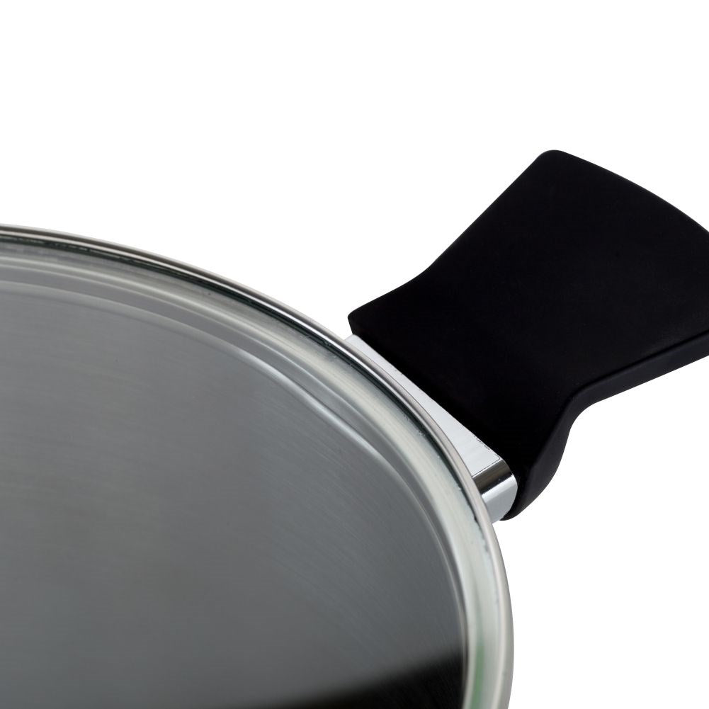 Steel frying pan with glass lid ACER 28 cm, 4.7 l