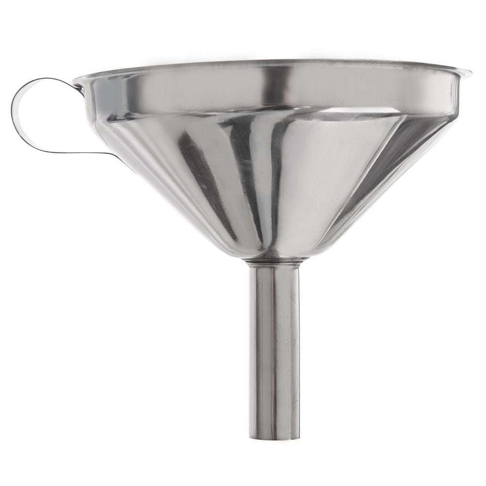 Steel funnel with strainer - 12.5 cm diameter