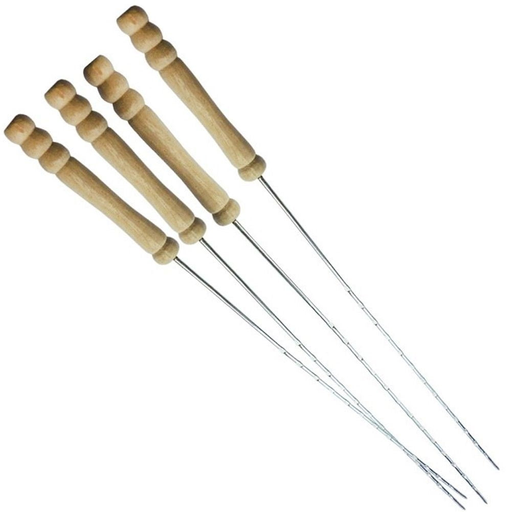 Steel grill skewers: Perfect for vegetables and meat
