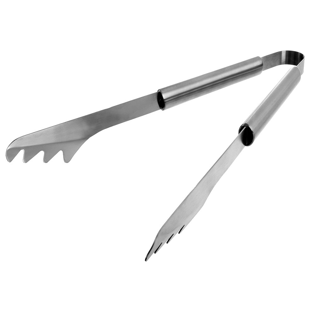 Steel grill tongs 43 cm