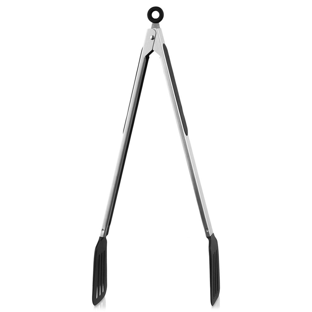 Steel grill tongs 44 cm