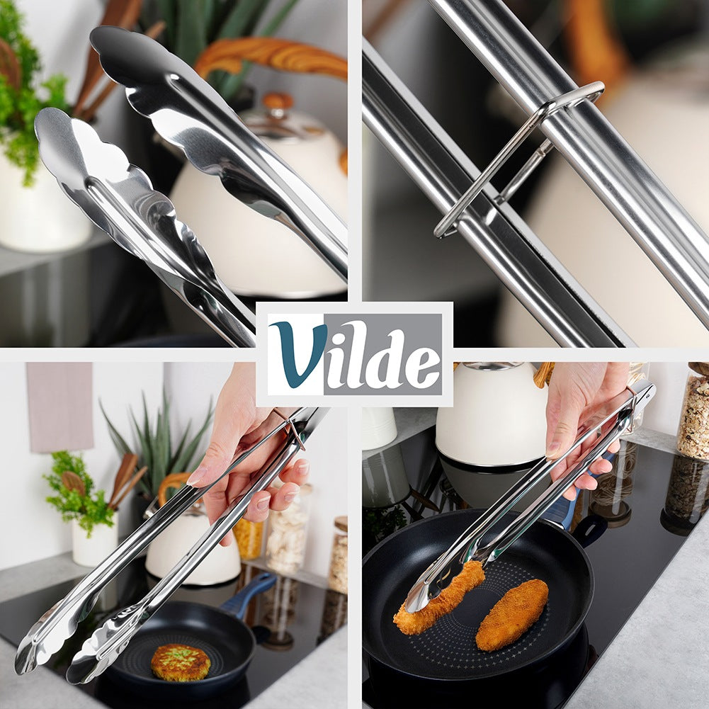 Steel kitchen tongs 30 cm