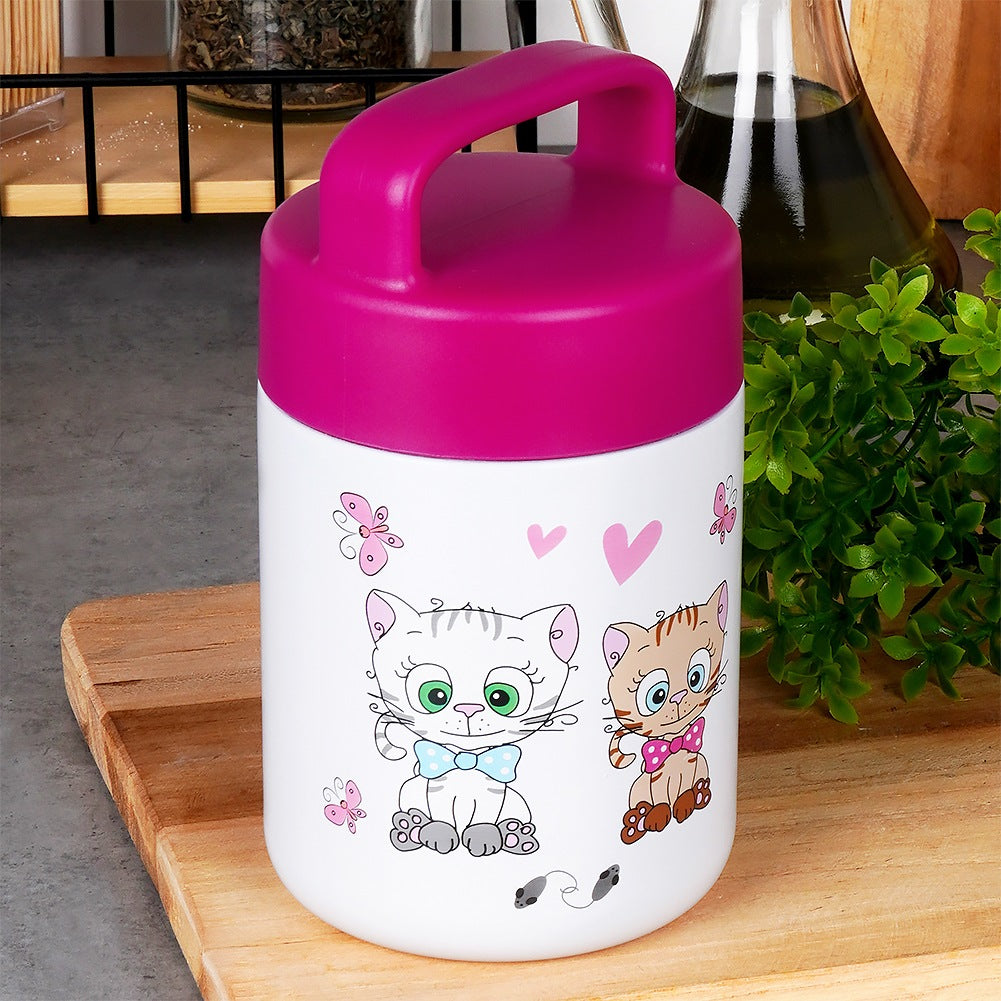 Steel lunch thermos CAT 450 ml
